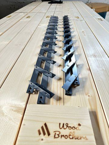 Mechanizm WZMOCNIONY aluminiowy do obrotowych żaluzji zewnętrznych "Wood Brothers Light ANTRACYT"1m